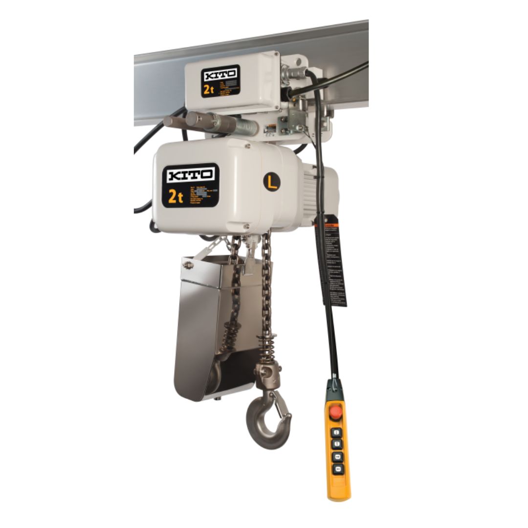 TECLES/POLIPASTOS -TROLLEYS EL&Eacute;CTRICOS DE GRADO ALIMENTICIO SERIE NER-FG  KITO 01