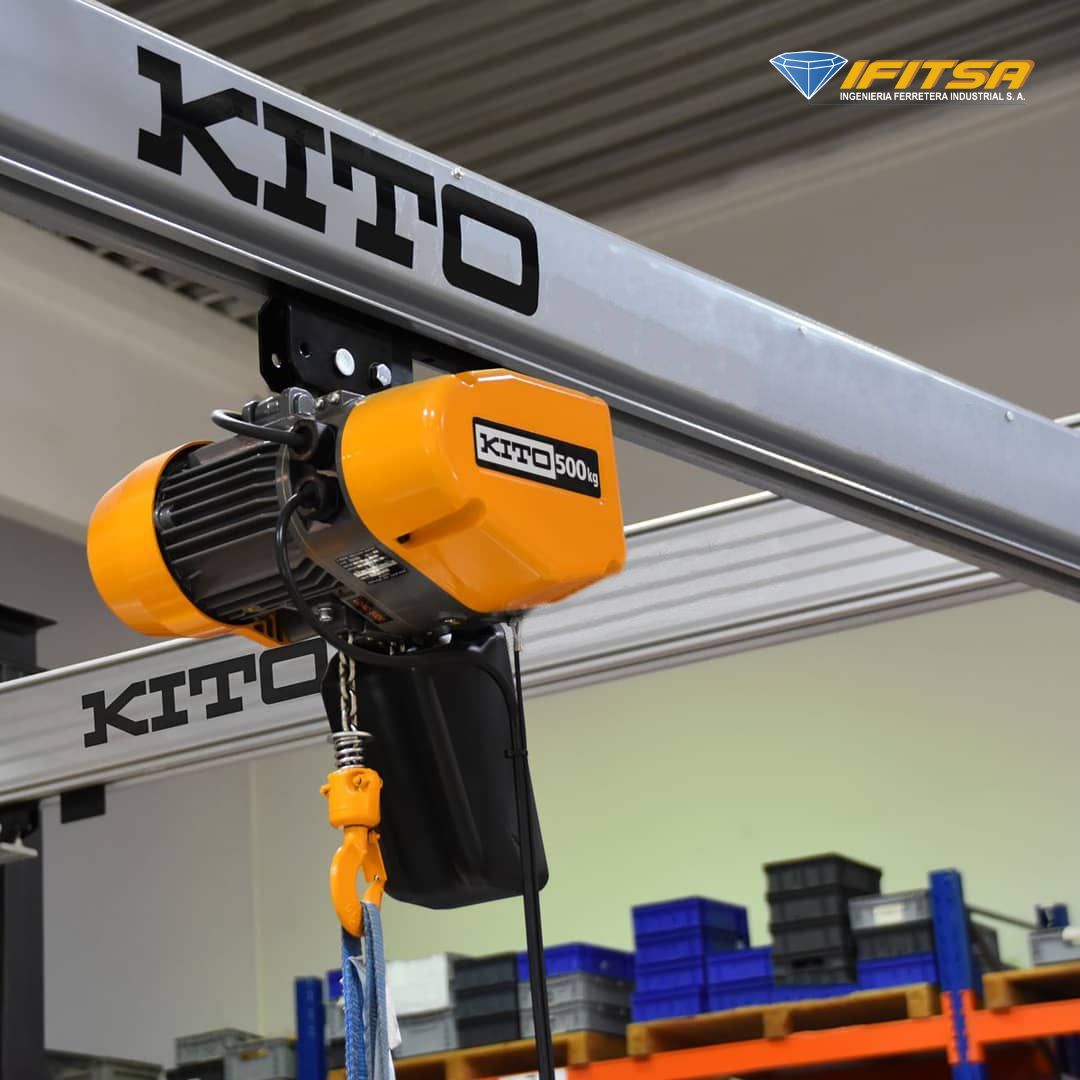 TECLES/POLIPASTOS EL&Eacute;CTRICOS DE CADENA DOBLE VELOCIDAD(CONTROL VFD) SERIE EQ  KITO 03