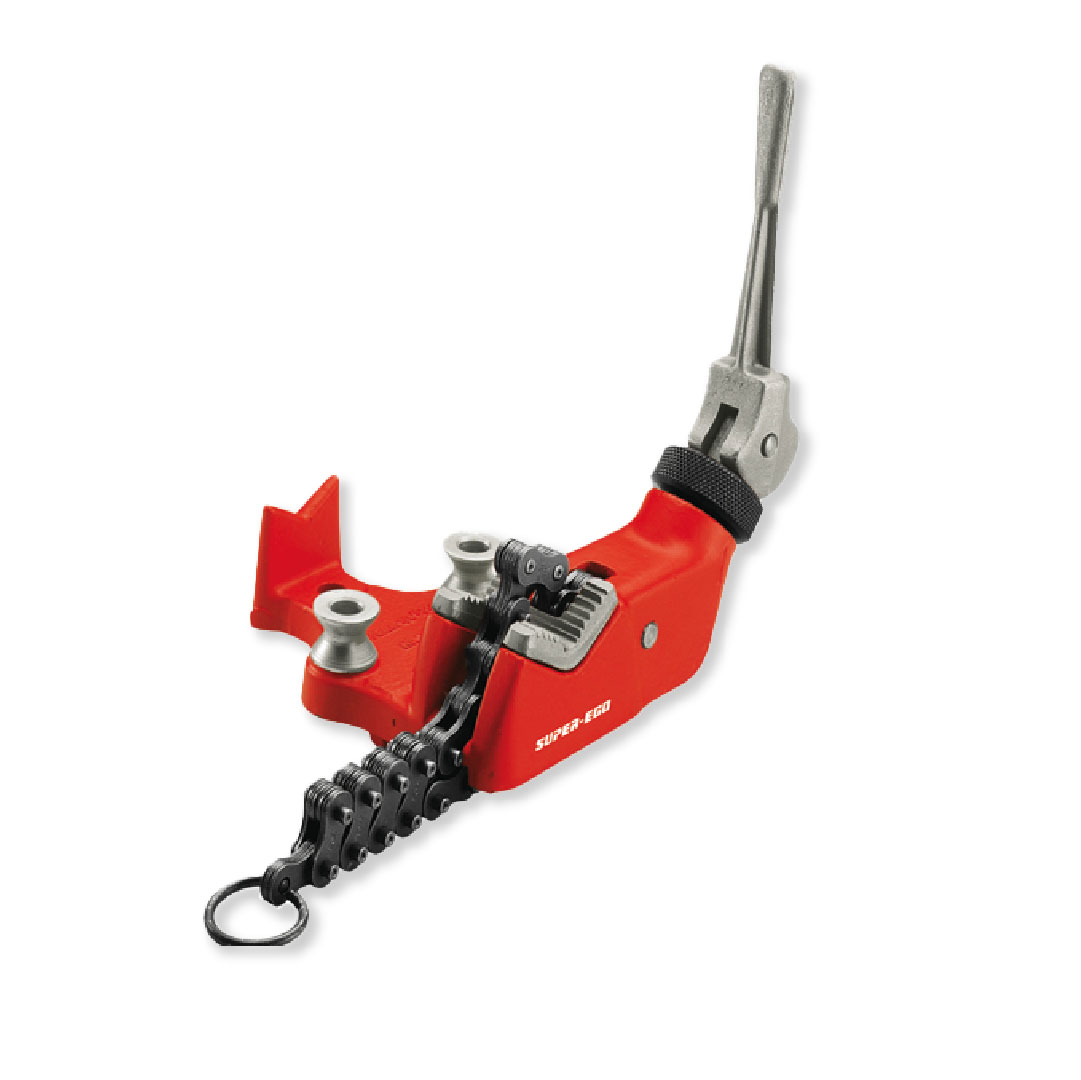 MORDAZA DE CADENA 1/8"-2.1/2"  C/TORNILLO SUPERIOR C/APOYO EN V - 404020000 / 404020000R SUPER EGO/ ROTHENBERGER 03