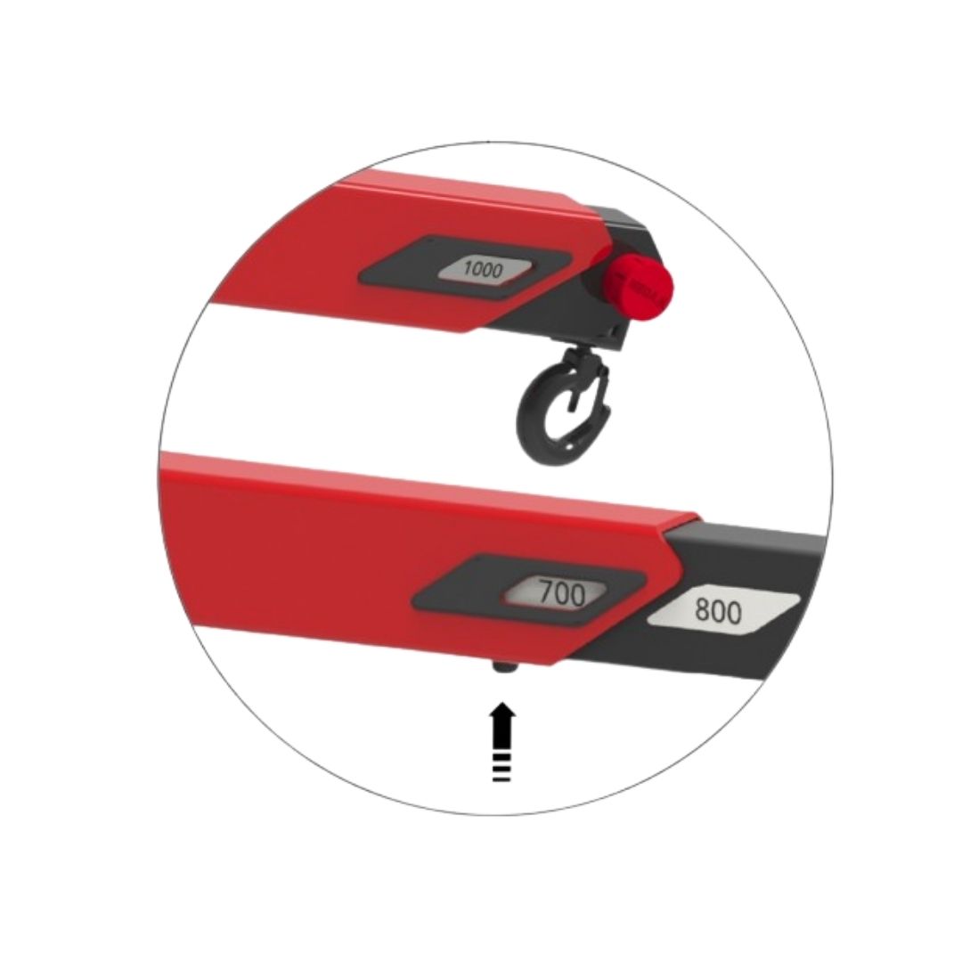 Gr&uacute;a plegable CRP20 MEGA 2.000Kg 05